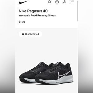 Nike Air Zoom Pegasus 40 - Size 6.5 NWT